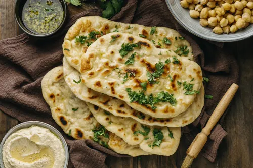 Amritsari kulcha with chole